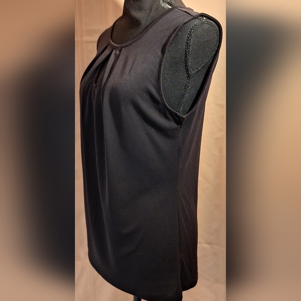 ANN TAYLOR Black Sleeveless Blouse - Picture 3 of 6